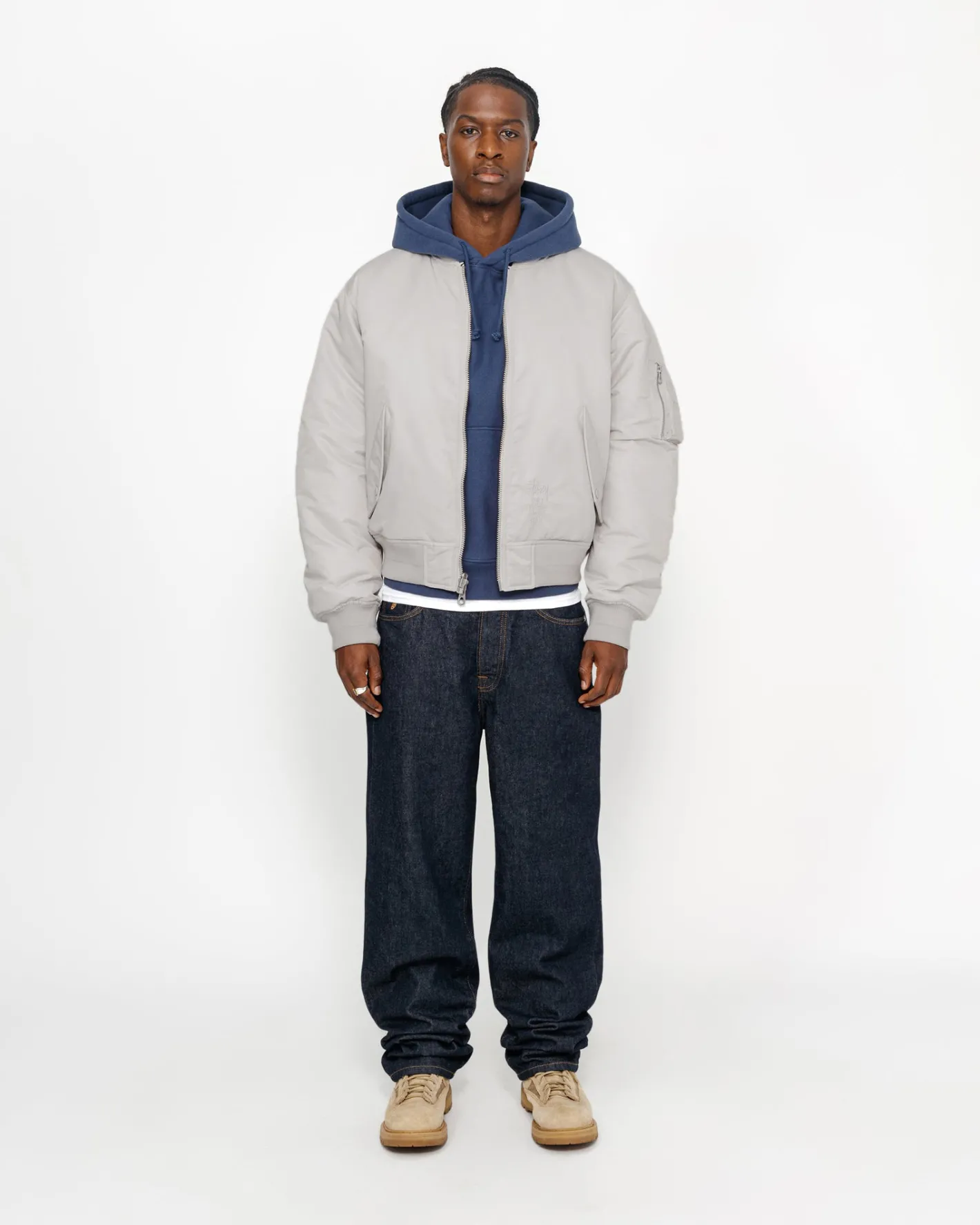 BUILT REVERSIBLE BOMBER JACKET*Stüssy Shop