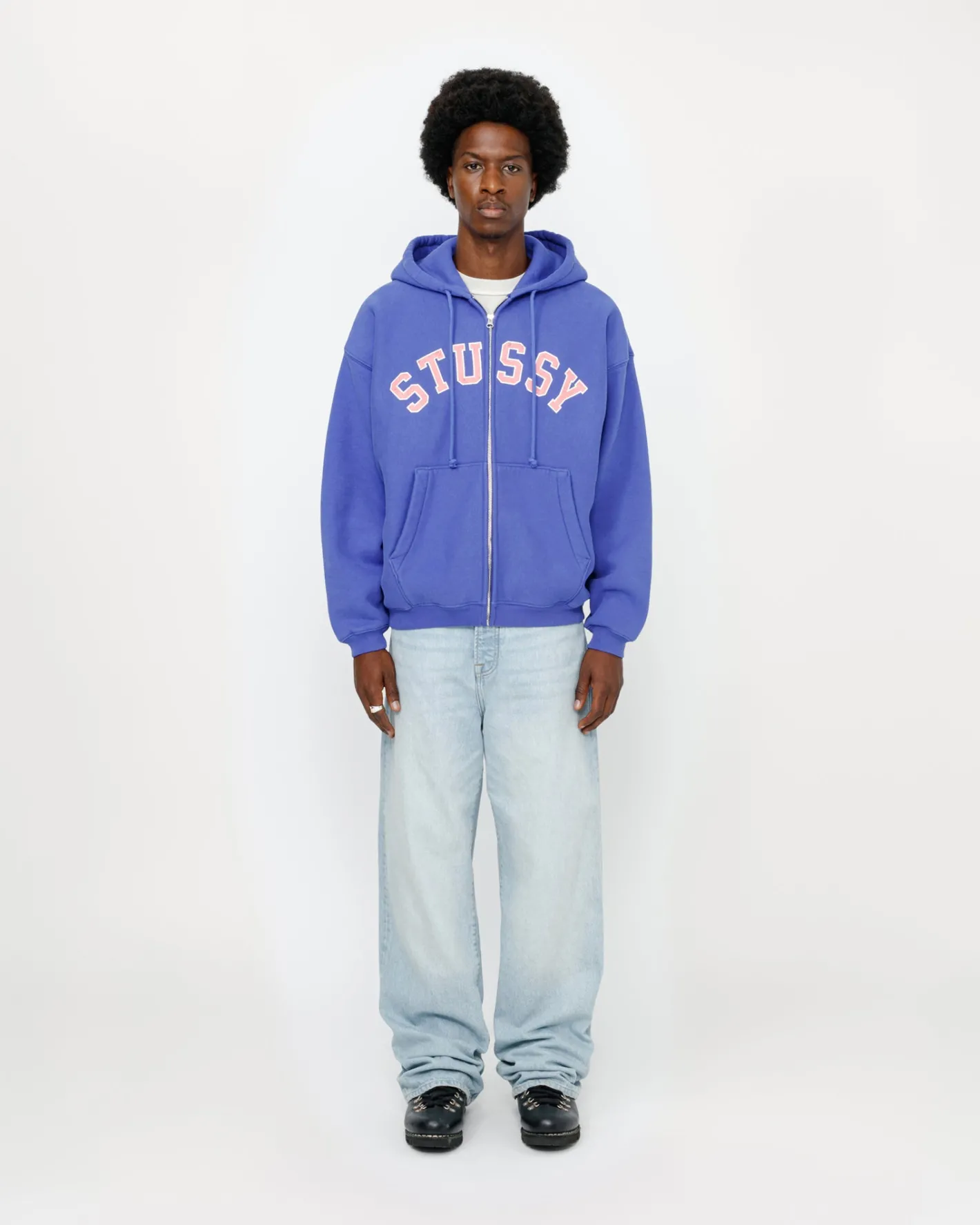 FADED GRAPHIC ZIP HOODIE*Stüssy Cheap