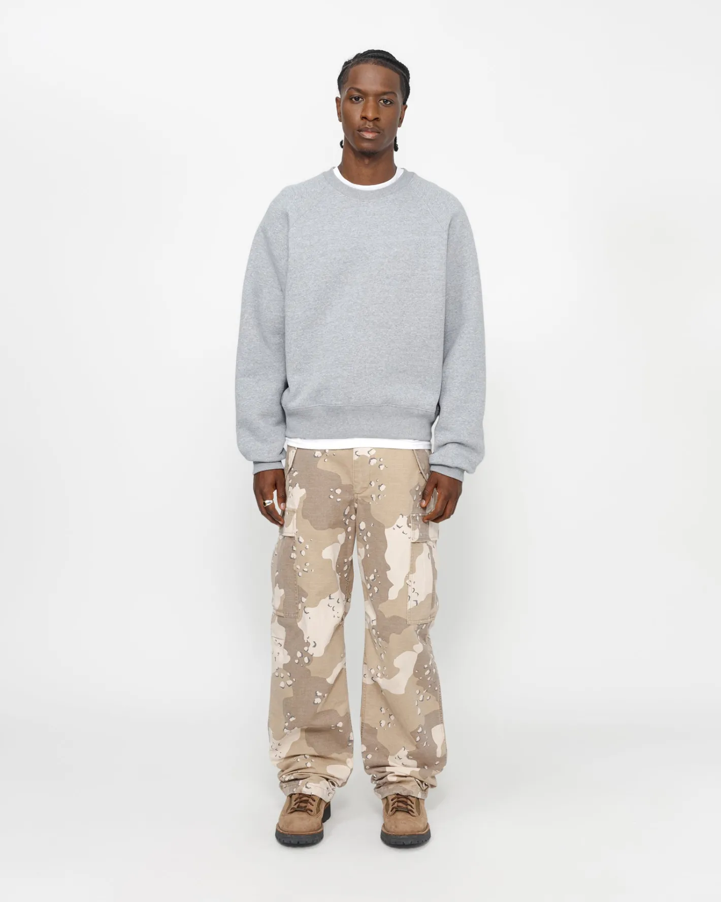 FLEECE RAGLAN CREW*Stüssy Fashion