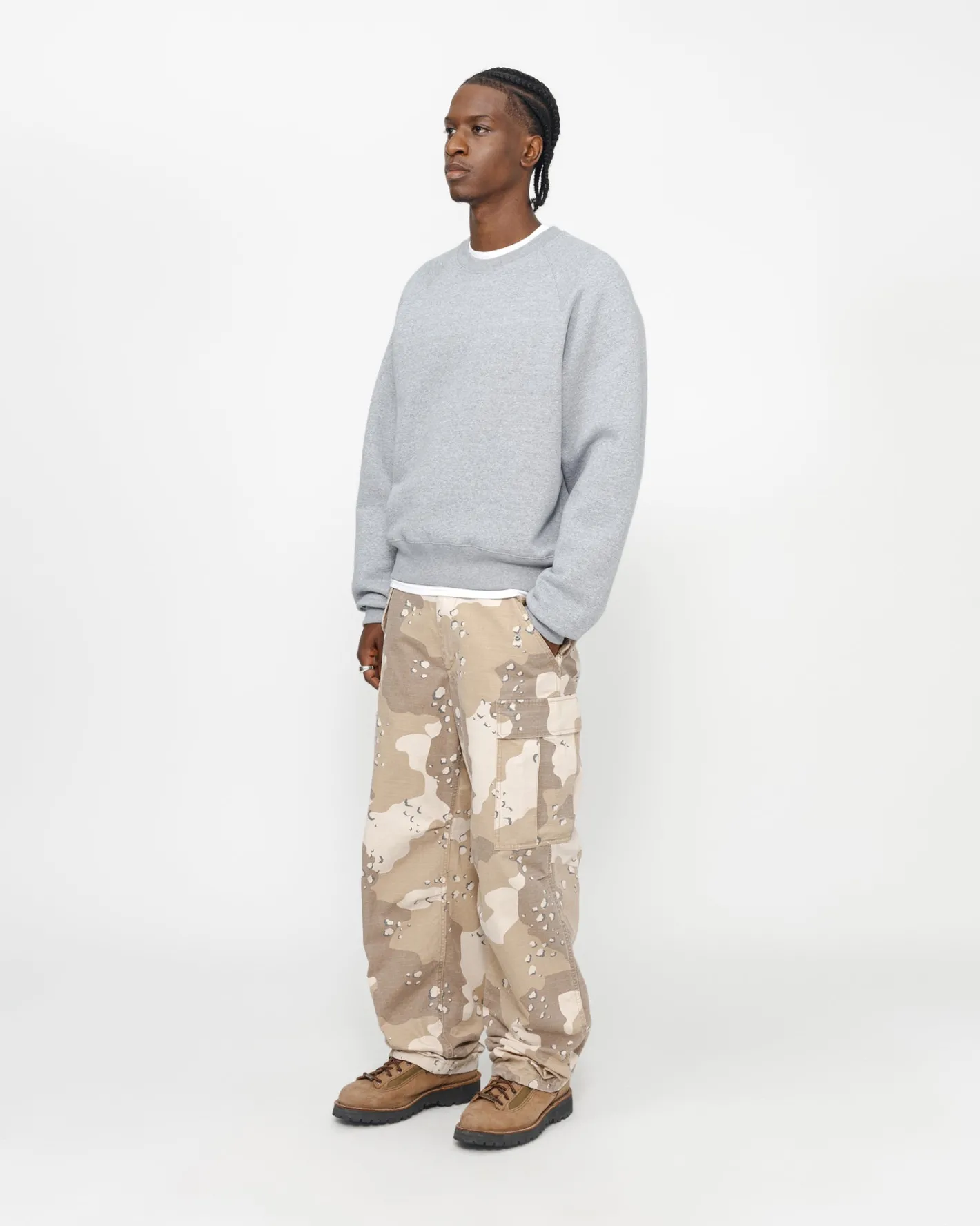 FLEECE RAGLAN CREW*Stüssy Fashion