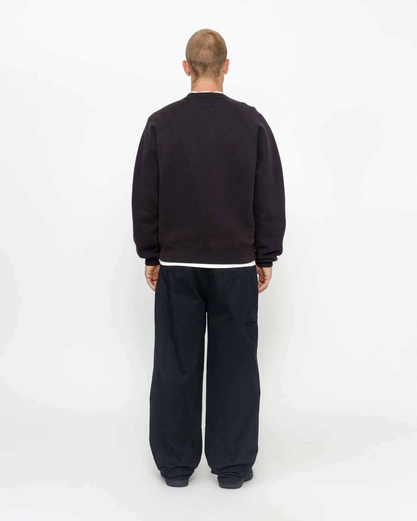 FLEECE RAGLAN CREW*Stüssy Discount