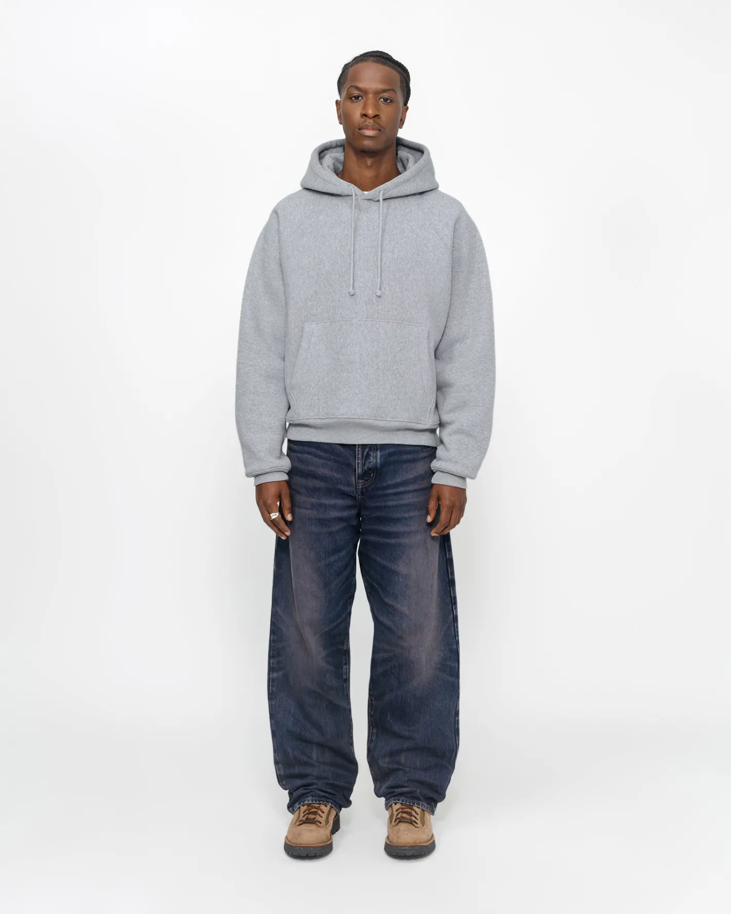 FLEECE RAGLAN HOODIE*Stüssy Hot