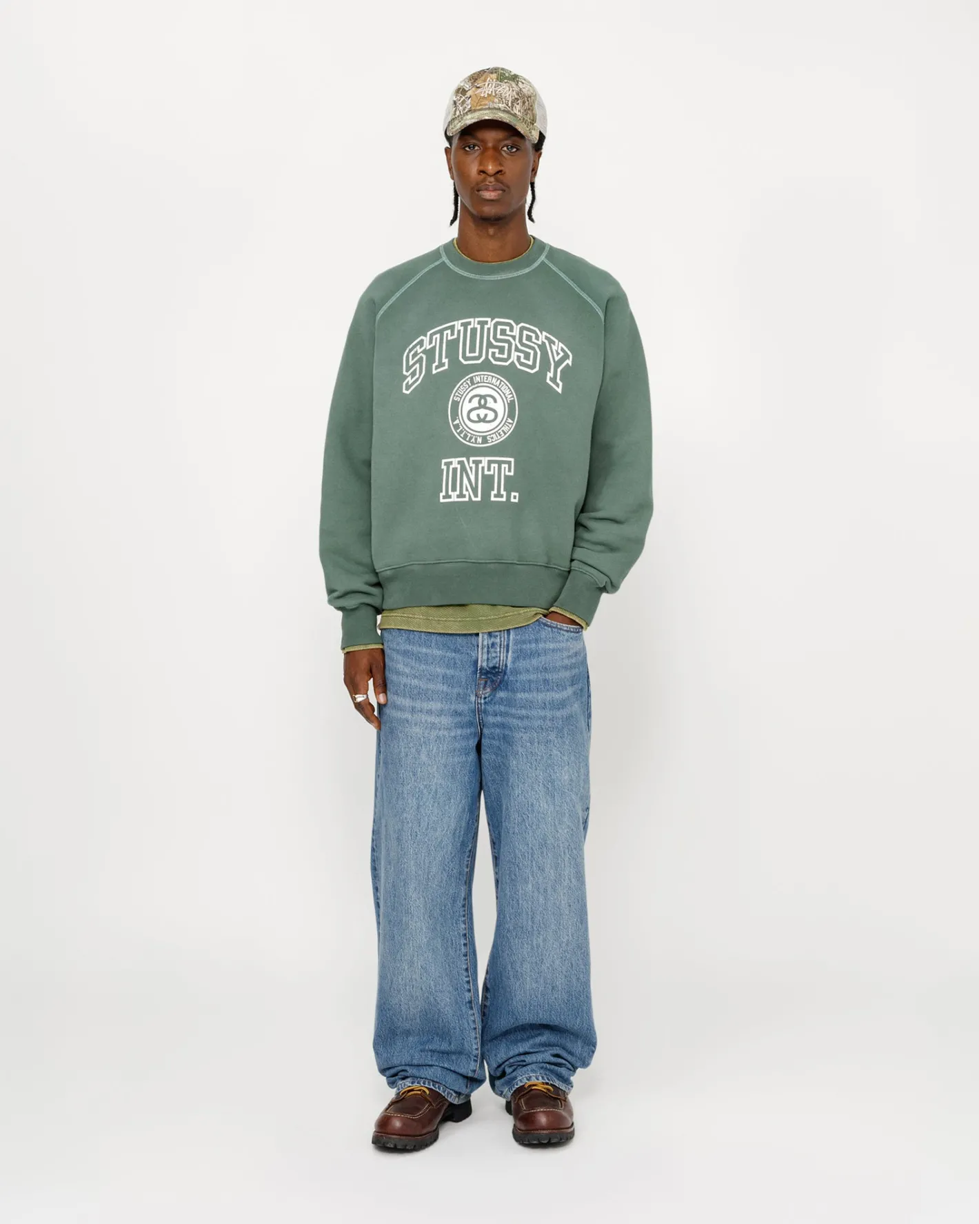 OVERLOCK VARSITY RAGLAN CREW*Stüssy Best Sale