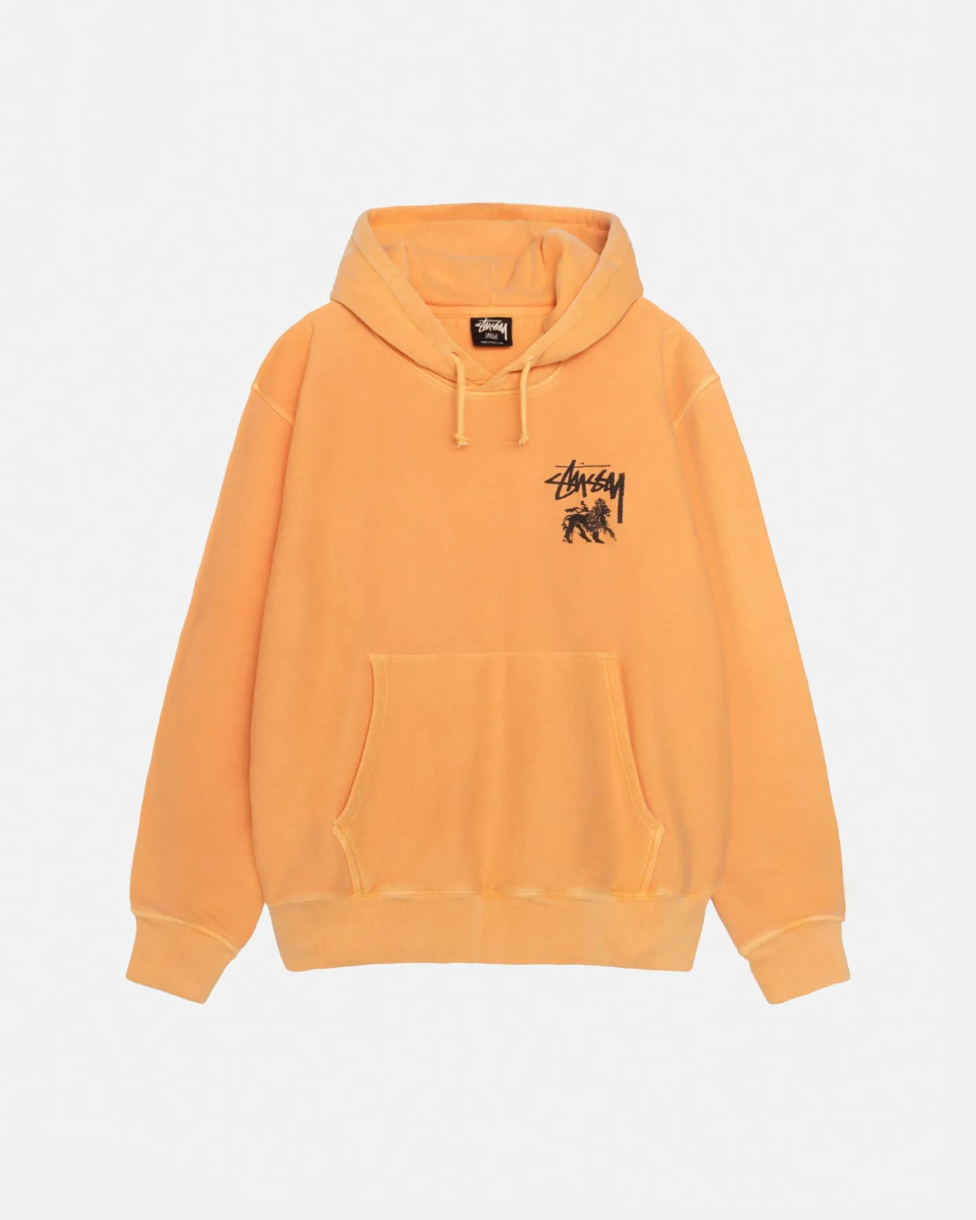 RASTA LION HOODIE PIGMENT DYED*Stüssy Shop