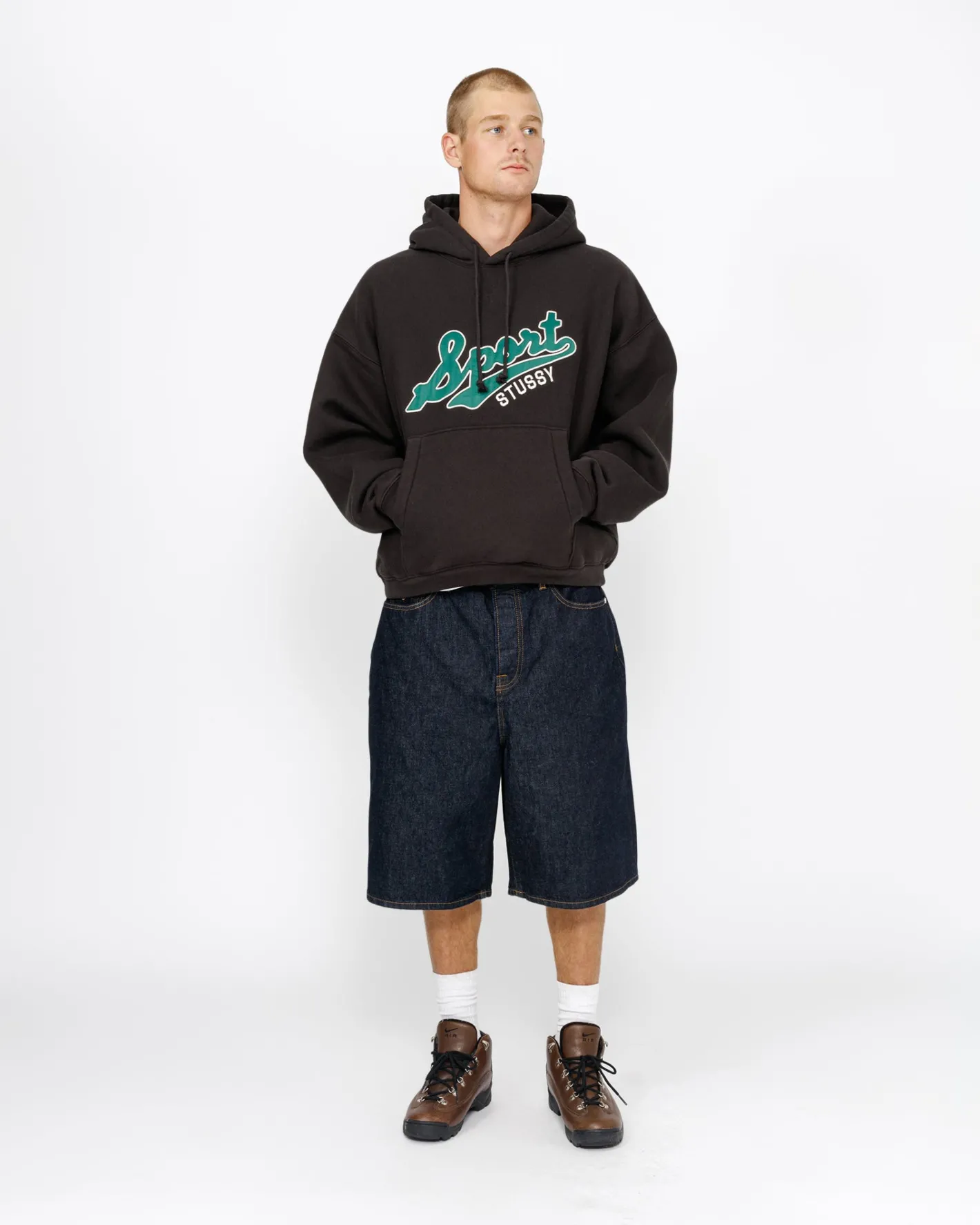 SATIN PATCH HOODIE*Stüssy Discount