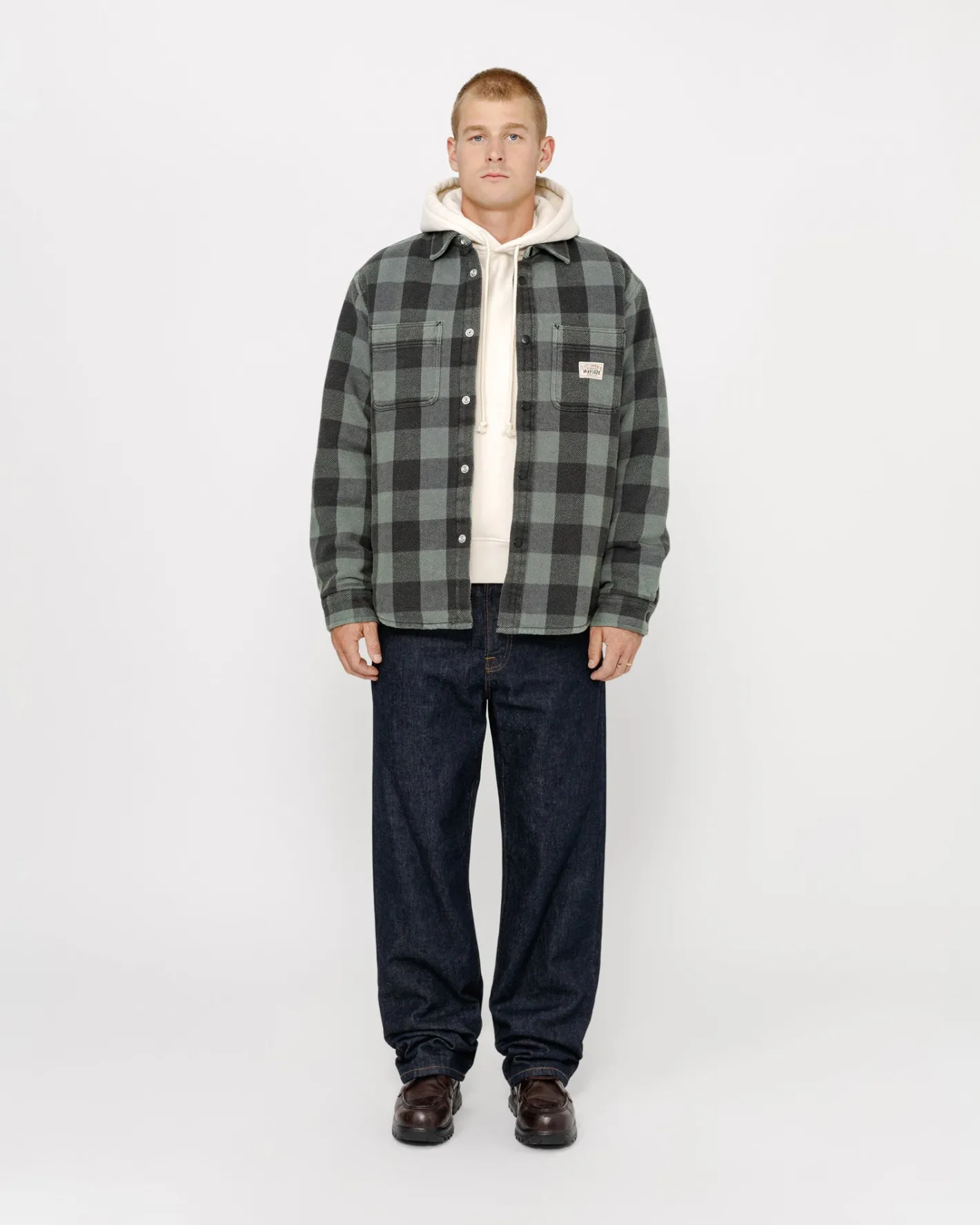 SHERPA LINED BUFFALO PLAID SHIRT*Stüssy Cheap
