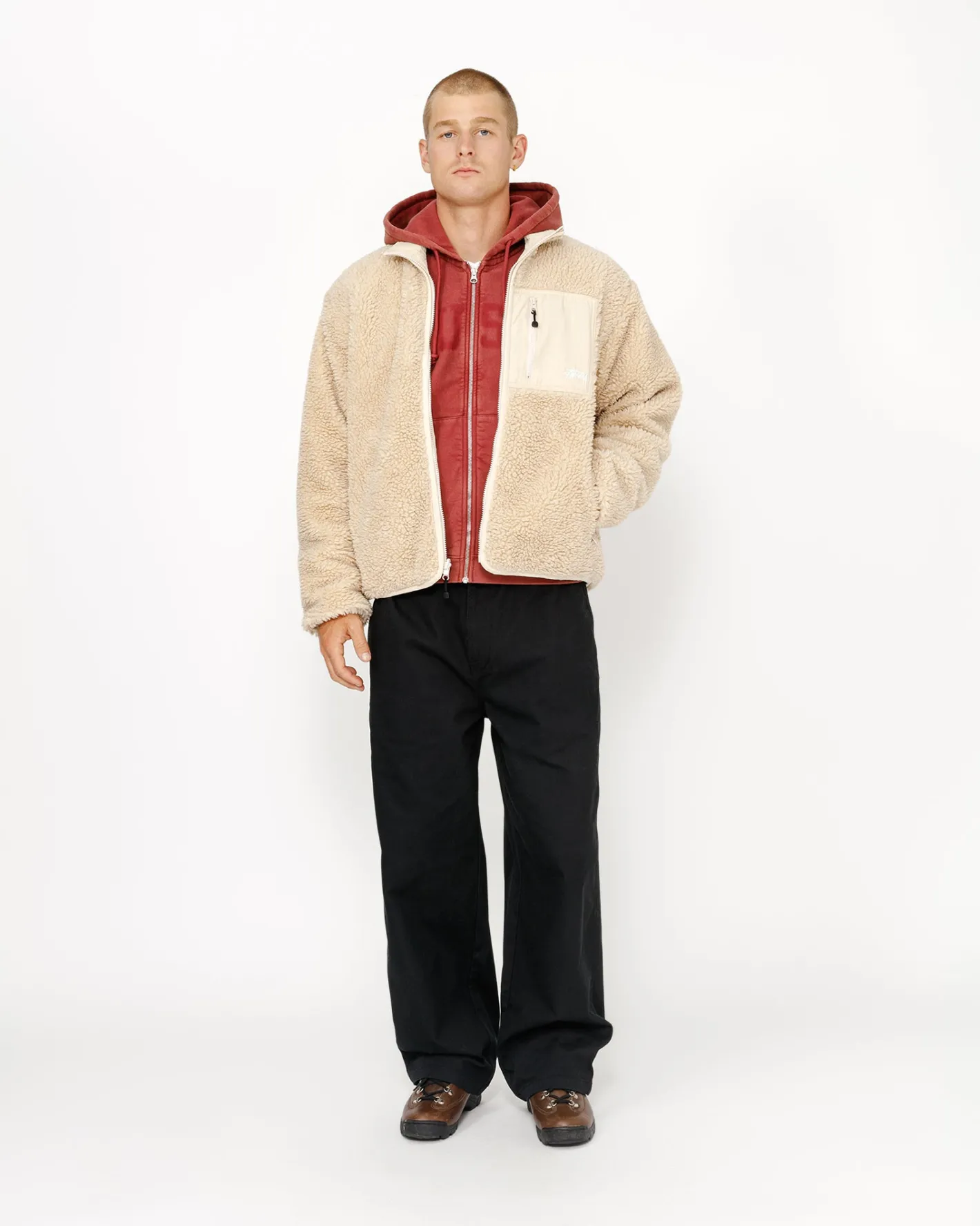 SHERPA REVERSIBLE JACKET*Stüssy Best Sale
