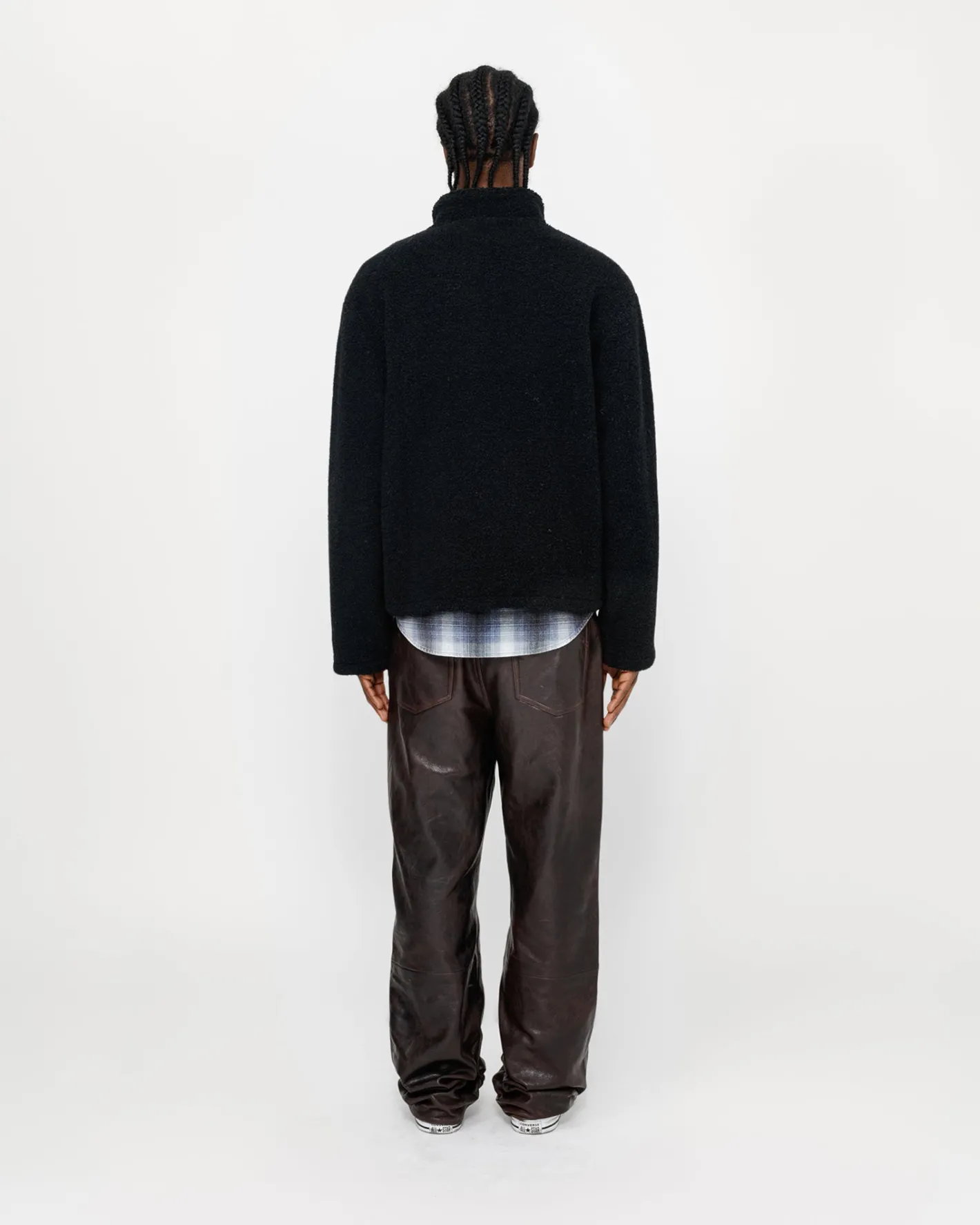 WOOL BLEND SHERPA PULLOVER*Stüssy Flash Sale