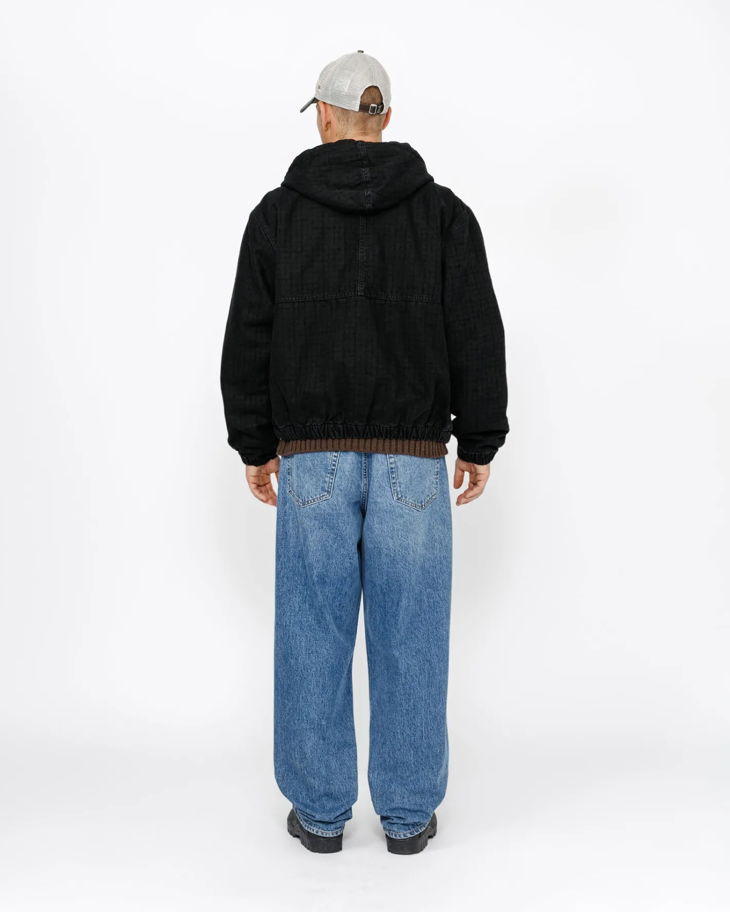 WORK JACKET CANVAS NEEDLE PUNCH*Stüssy Cheap