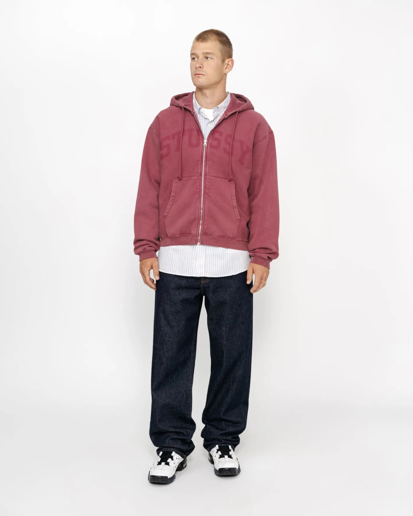 ZIP HOODIE FADED GRAPHIC*Stüssy Online