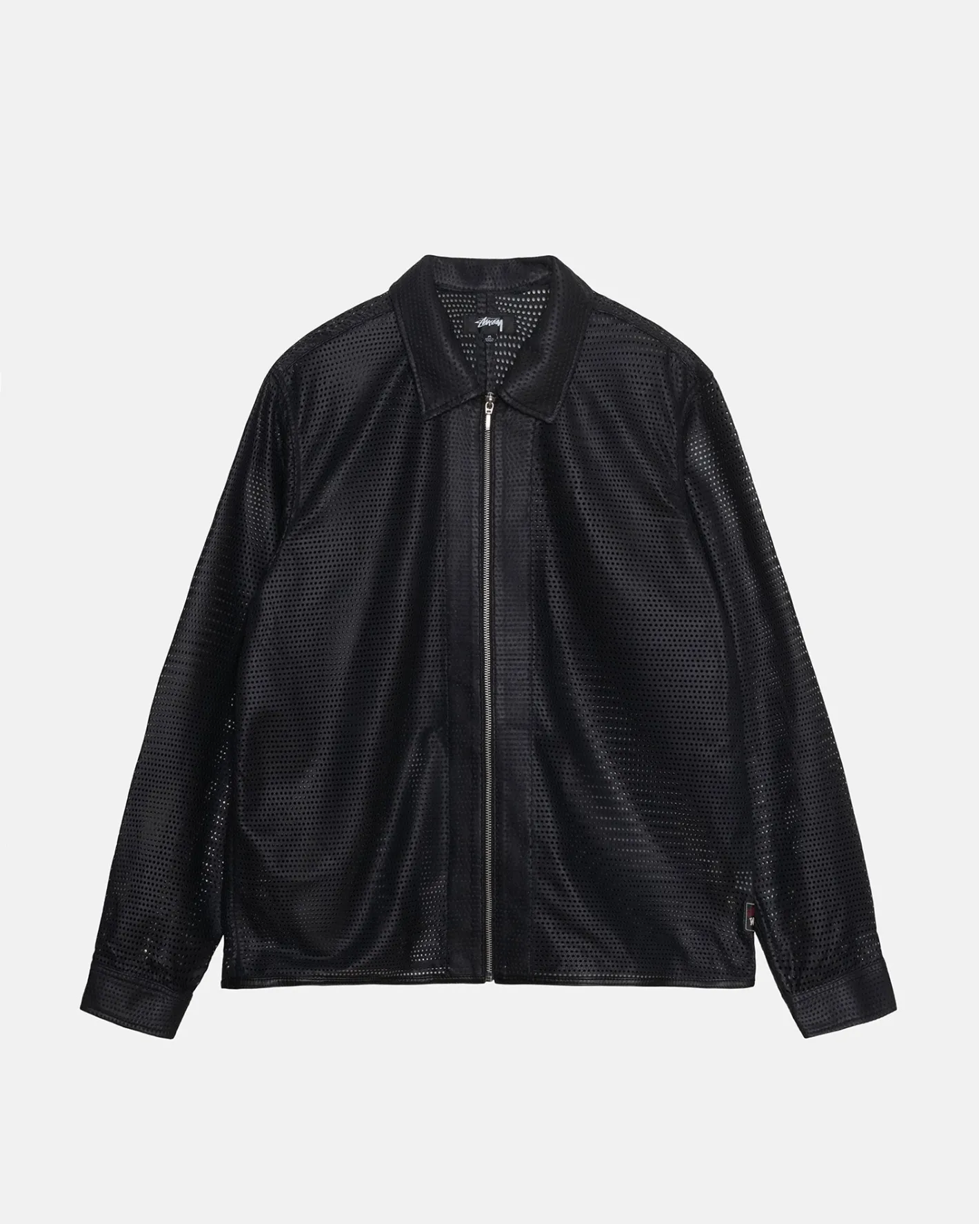 ZIP SHIRT PERFORATED LEATHER*Stüssy Shop